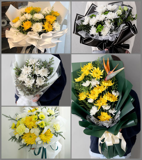广东梅州市五华县梅林镇梅北村白事花束代送